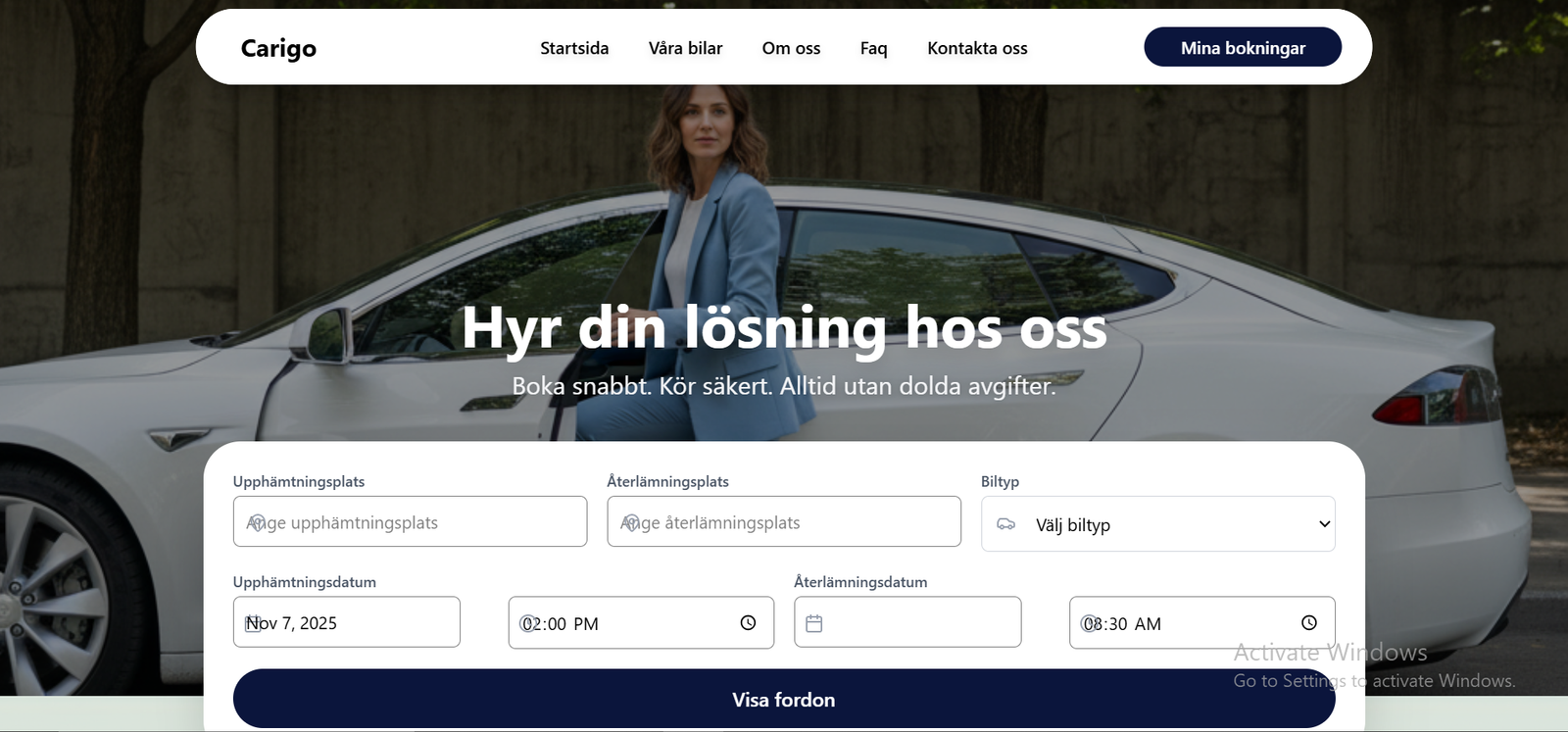 Carigo — web development project by The Next Devs