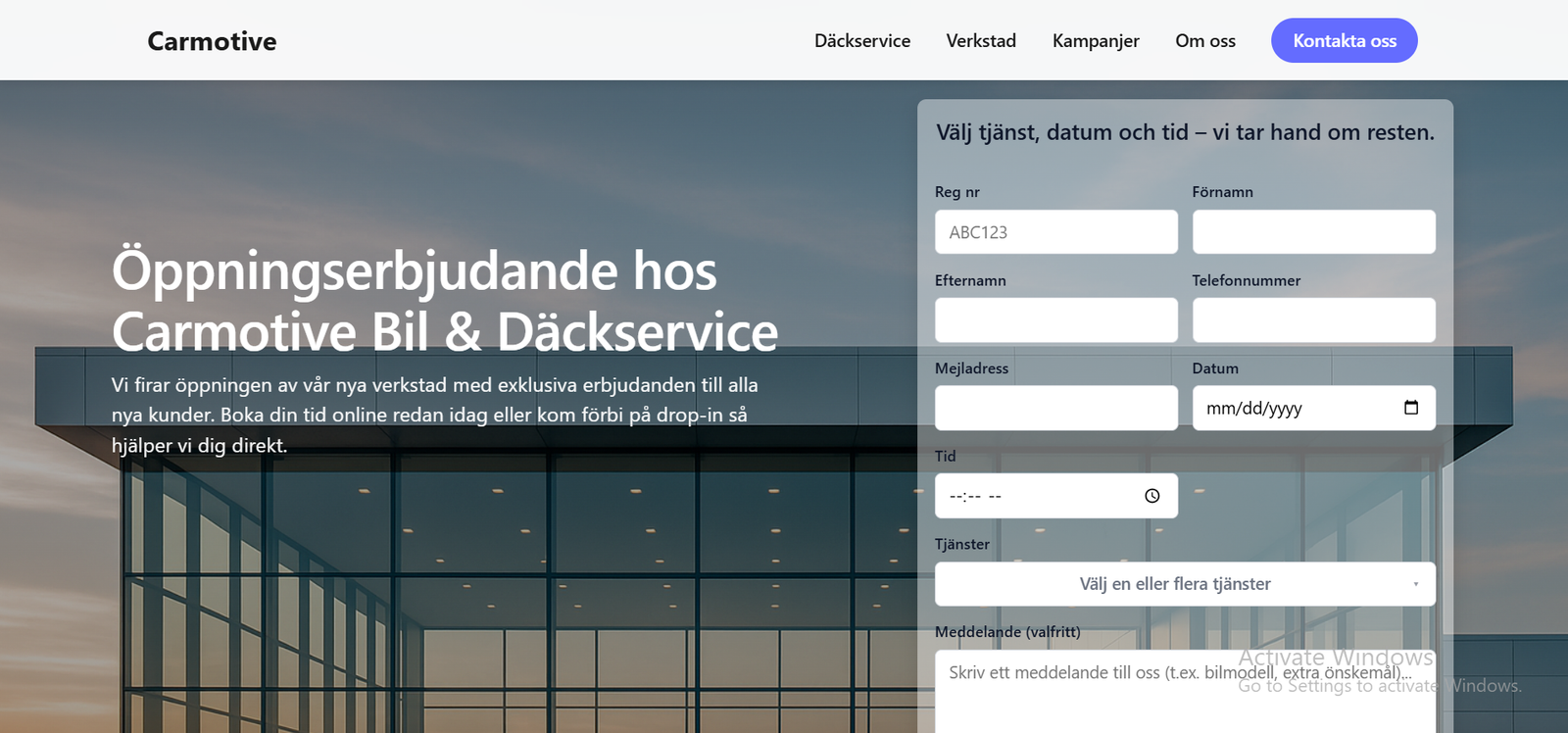Carmotive — web development project by The Next Devs