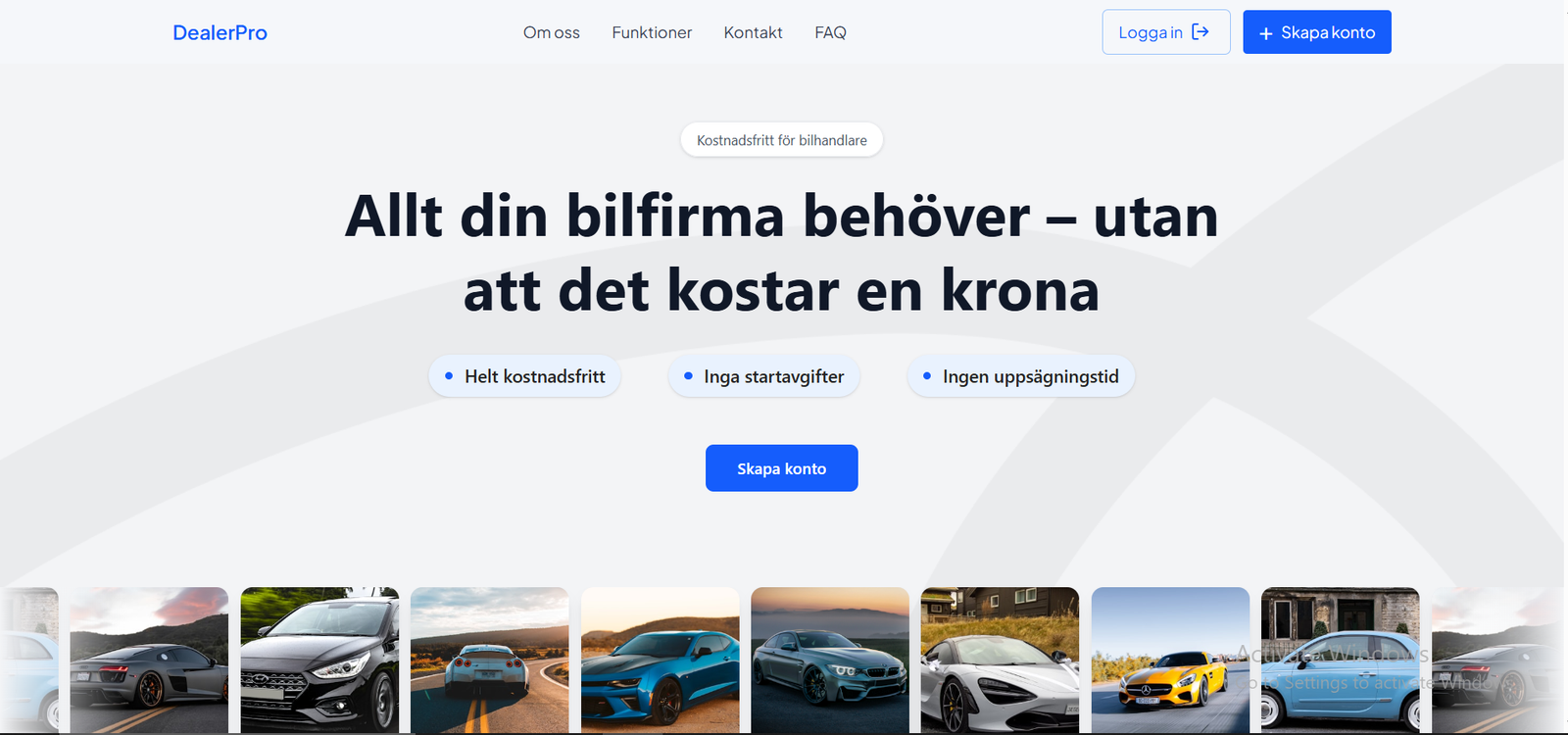 Dealer Pro — web development project by The Next Devs